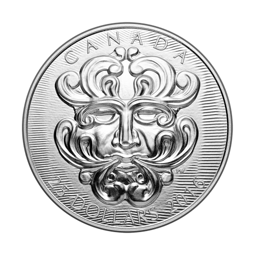 Pièce d'argent L'art sculptural du Parlement | Marmouset d'un homme vert sauvage foliacé 2016