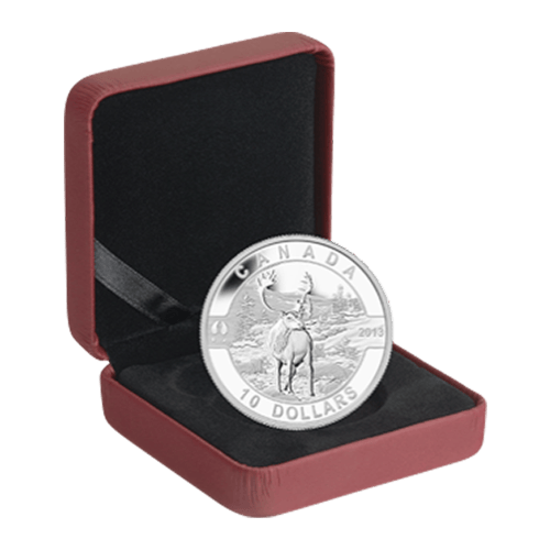 1/2 oz 2013 O Canada Series | The Caribou Silver Coin