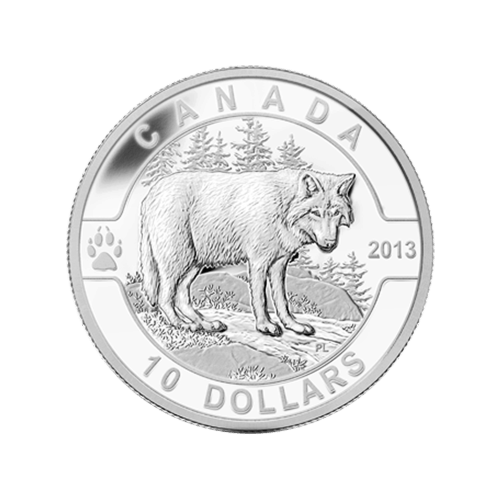 1/2 oz 2013 O Canada Series | The Wolf Silver Coin