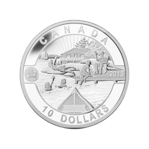 1/2 oz 2013 O Canada Series | Canadian Summer Fun Silver Coin