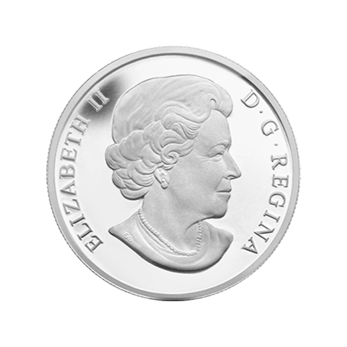 Pièce 1/2 once d'argent colorée Feuille d'érable | Série Ô Canada 2013