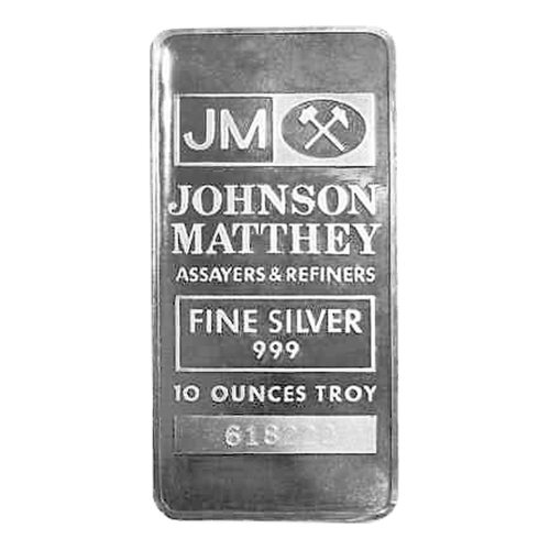 10 oz Vintage Silver Bar | Johnson Matthey