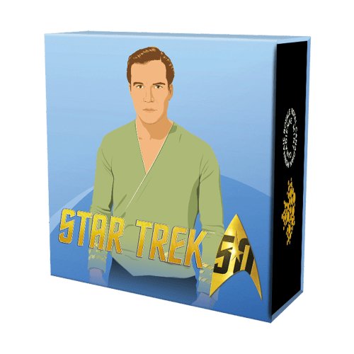 1/2 oz 2016 RCM Star Trek™ | Captain Kirk Silver Proof Coin