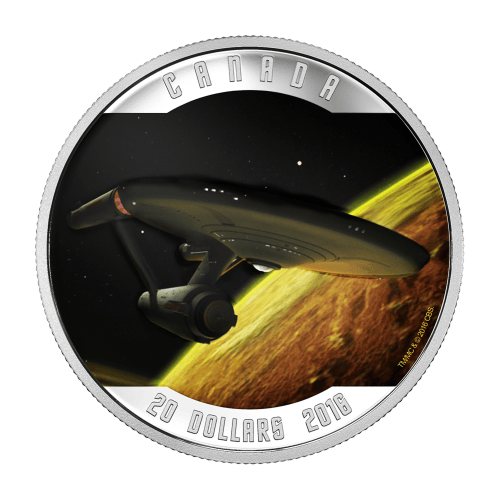 Pièce 1 once d'argent Épreuve numismatique Star Trek™ | Enterprise MRC 2016
