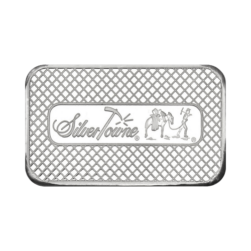 5 oz Prospector Silver Bar | Silvertowne Mint
