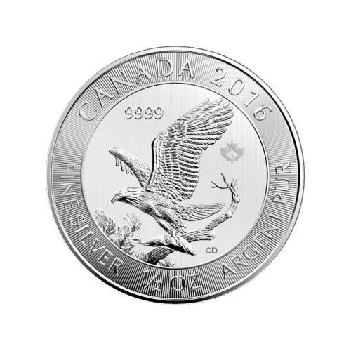 Pièce 1/2 once d'argent Pygargue à tête blanche 2016 | Monnaie royale canadienne