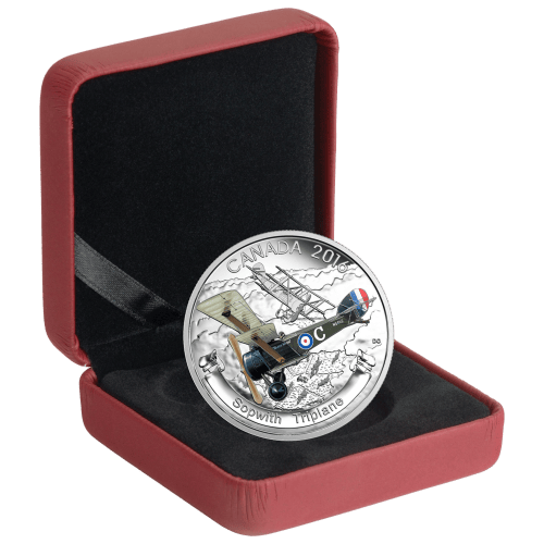 Pièce 1 once d'argent Épreuve numismatique Série Avions de la Première Guerre mondiale | Sopwith Triplane 2016