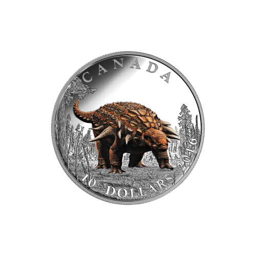 1/2 oz 2016 Day of the Dinosaurs | Armoured Tank Silver Proof Coin