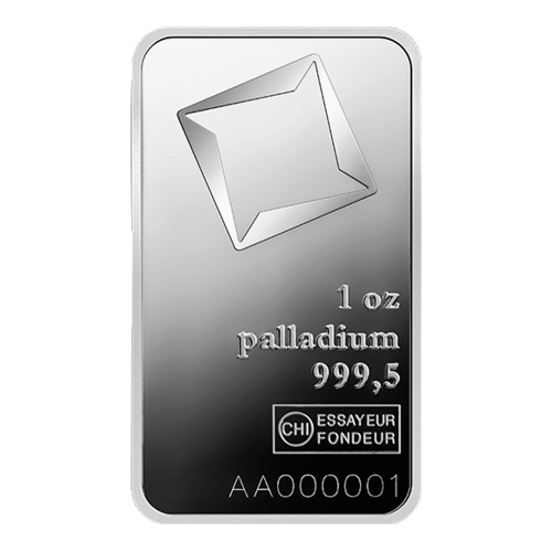 1 oz Valcambi Palladium Bar | Silver Gold Bull Canada