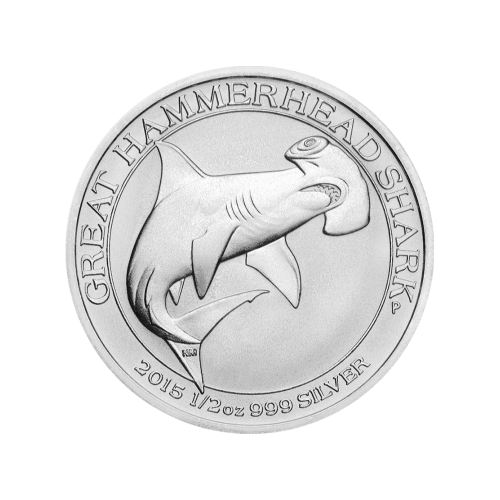 1/2 oz 2015 Great Hammerhead Shark Silver Coin | Perth Mint
