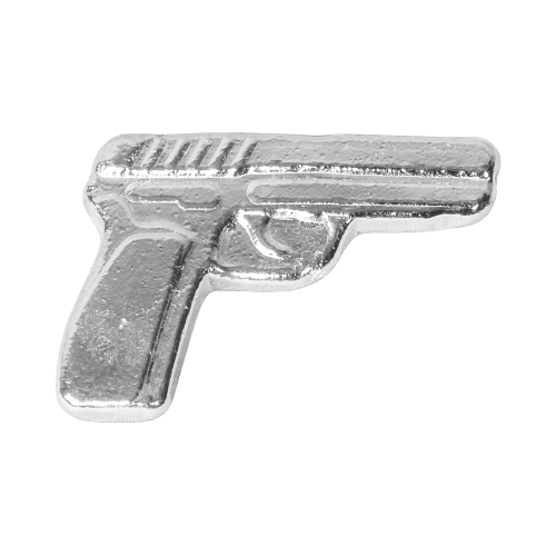 2 onces Lingot d'argent Pistolet coulé à la main | Monarch Precious Metals