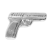 2 onces Lingot d'argent Pistolet coulé à la main | Monarch Precious Metals