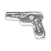2 onces Lingot d'argent Pistolet coulé à la main | Monarch Precious Metals