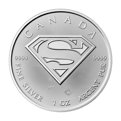 1 oz 2016 Superman™ S-Shield Silver Coin | Royal Canadian Mint