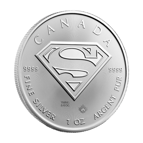 1 oz 2016 Superman™ S-Shield Silver Coin | Royal Canadian Mint