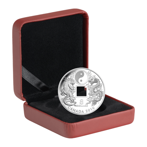 2016 Tiger and Dragon Yin and Yang Silver Proof Coin