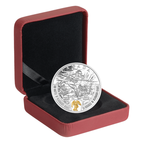 Pièce 1 once d'argent plaqué or Série Champs de bataille : La bataille de Beaumont-Hamel 2016