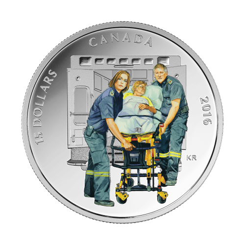 3/4 oz 2016 National Heroes | Paramedics Silver Proof Coin