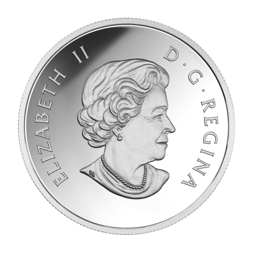 1 oz 2016 Jewel of the Rain Bigleaf Maple Colourized Silver Coin | Royal Canadian Mint