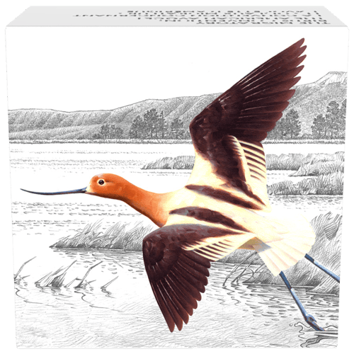 1 oz 2016 Migratory Birds Convention | American Avocet Colourized Silver Coin
