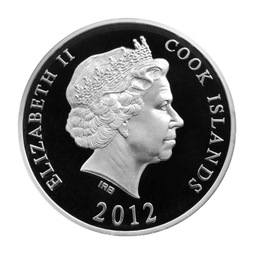 1 oz 2012 Cook Islands Tiki F15 Privy Silver Proof Coin