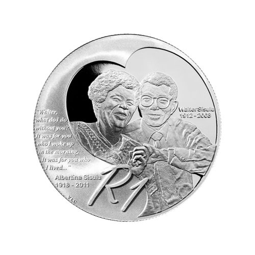 Pièce d'argent Rand d'Afrique du Sud 2012