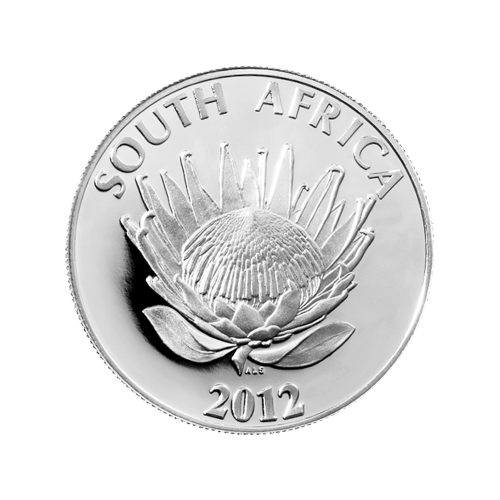 Pièce d'argent Rand d'Afrique du Sud 2012