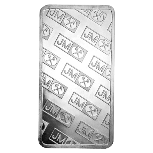 100 oz Vintage Silver Bar | Johnson Matthey | Silver Gold Bull Canada