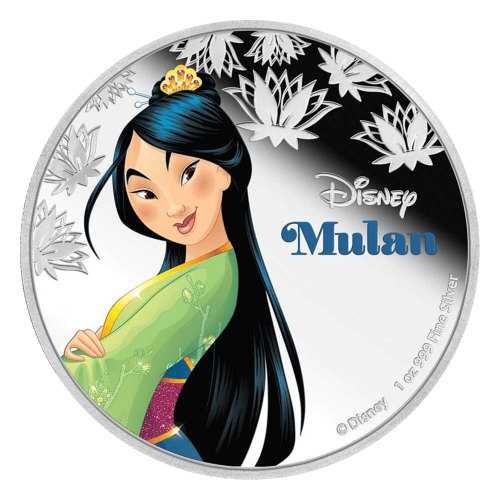 Pièce 1 once d'argent Princesse Mulan Disney 2016
