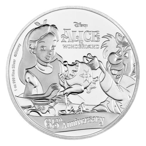 1 oz 2016 Alice in Wonderland 65th Anniversary Silver Proof Coin | New Zealand Mint