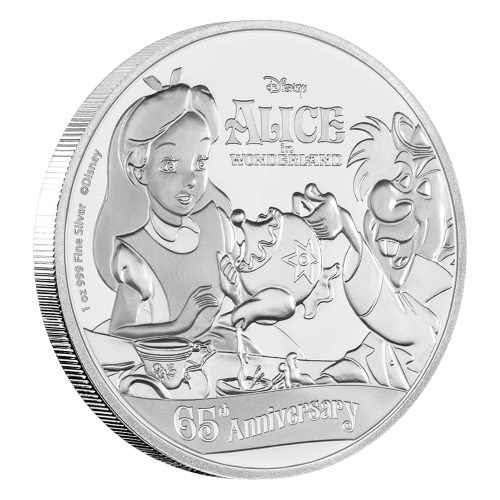 1 oz 2016 Alice in Wonderland 65th Anniversary Silver Proof Coin | New Zealand Mint