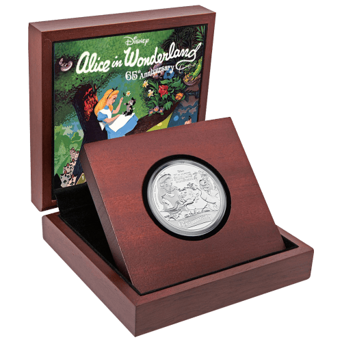 1 oz 2016 Alice in Wonderland 65th Anniversary Silver Proof Coin | New Zealand Mint