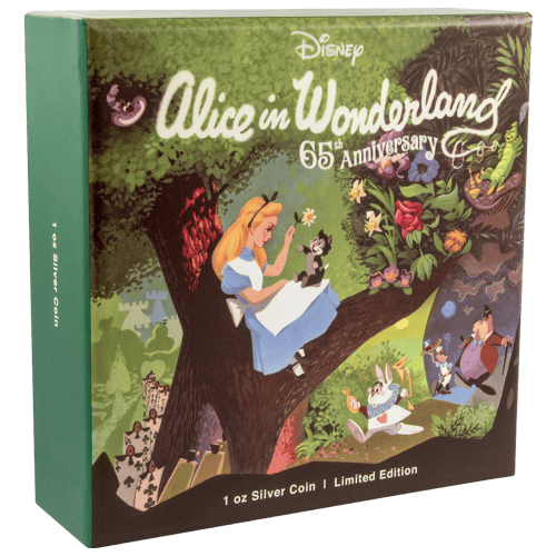 1 oz 2016 Alice in Wonderland 65th Anniversary Silver Proof Coin | New Zealand Mint