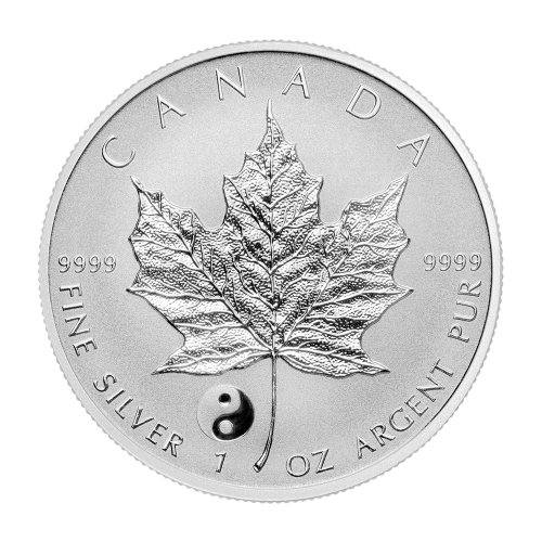 Set of 6 x 1 oz 2016 Canadian Maple Leaf Privy Mark Reverse Proof Silver Coins | Royal Canadian Mint