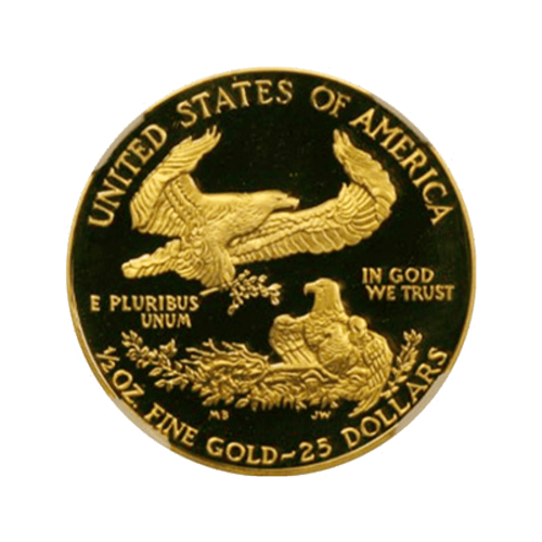 Pièce 1/2 once d'or Ultra-camée PF-69 NGC Aigle américain 1994 | Monnaie des États-Unis