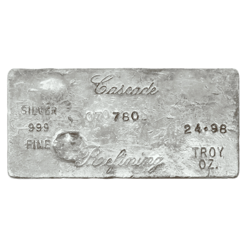 24.98 oz Cascade Refining Vintage Silver Bar