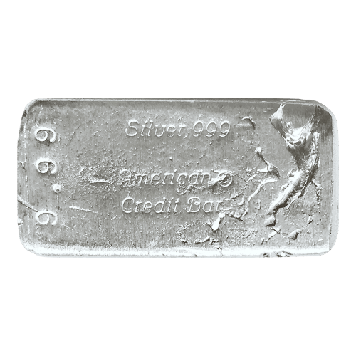 9.98 oz American Credit Vintage Silver Bar