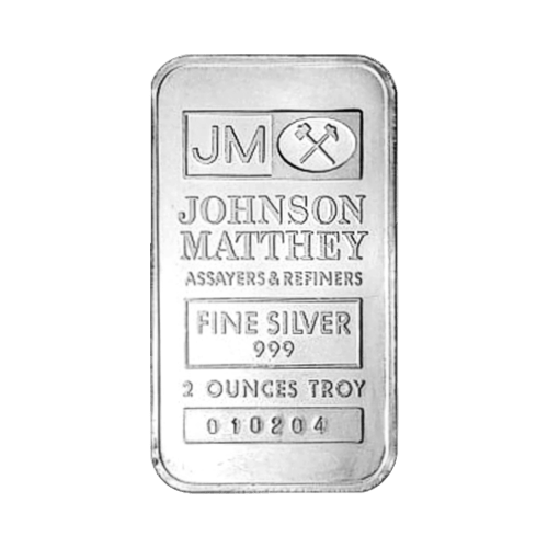 2 oz Vintage Silver Bar | Johnson Matthey