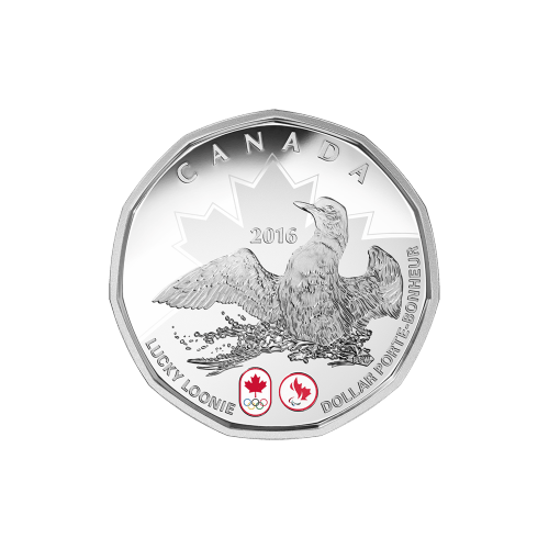 1/4 oz 2016 Lucky Loonie Colourized Silver Proof Coin | Royal Canadian Mint