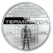 Ronde d'argent épreuve numismatique inverse Terminator T-800 2 onces