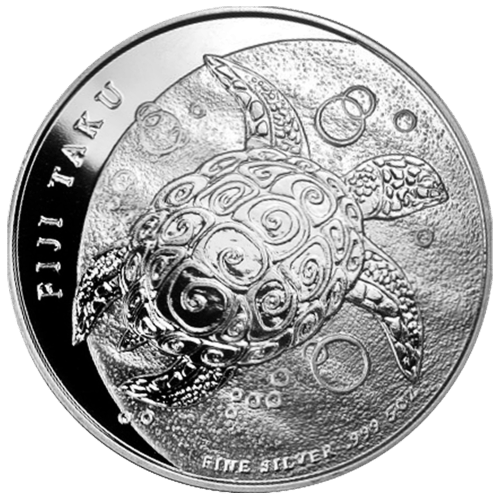Pièce 5 onces d'argent Fiji Taku 2011