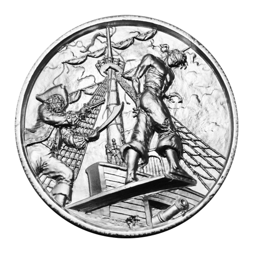2 oz Privateer Collection: The Plank Ultra High Relief Silver Round | Silver Shield