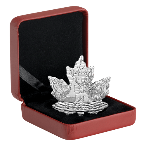 1/2 oz 2016 Maple Leaf Silhouette Canada Geese Silver Proof Coin | Royal Canadian Mint
