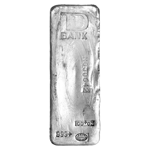 銀盃 100 oz TD Bank Vintage Silver Bar | Johnson Matthey | Silver Gold