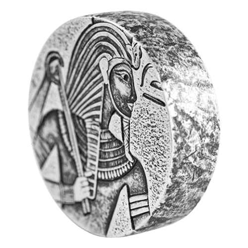 Pièce 5 onces d'argent Roi Tut 2016 | Série Vestiges égyptiens