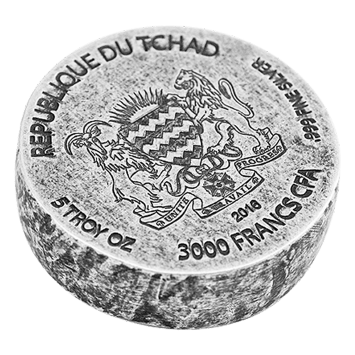 Pièce 5 onces d'argent Roi Tut 2016 | Série Vestiges égyptiens