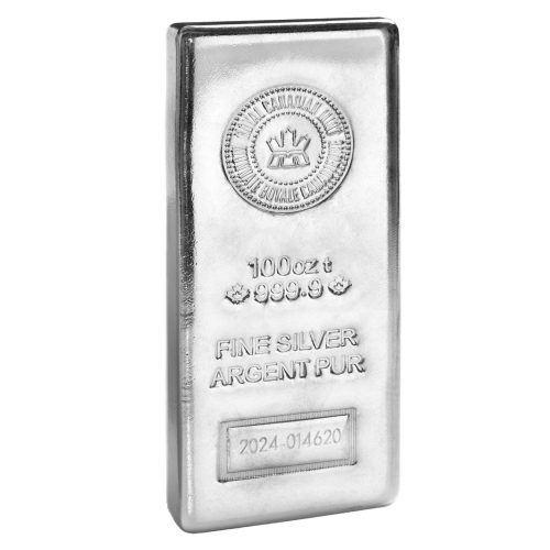 100 oz Silver Bar | Royal Canadian Mint