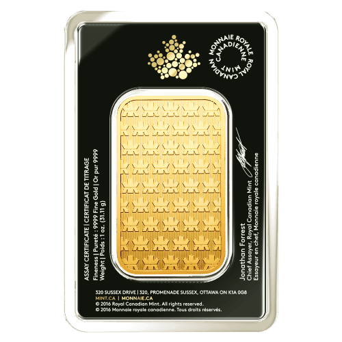 1 oz Gold Bar | Royal Canadian Mint