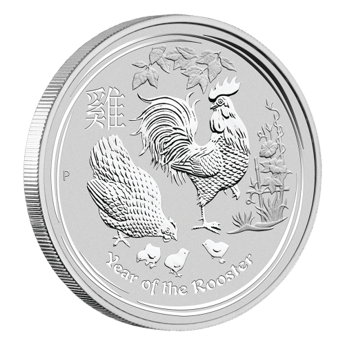 1 oz 2017 Lunar Year of the Rooster Silver Coin | Perth Mint