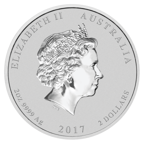 2 oz 2017 Lunar Year of the Rooster Silver Coin | Perth Mint